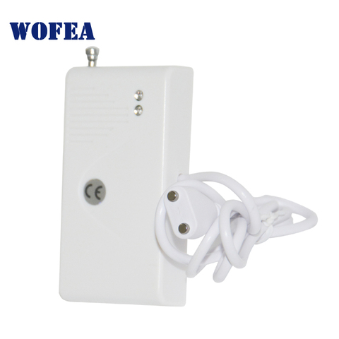 Wofea sensor de fuga de agua inalámbrico agua detector de alarma de seguridad GSM 1527 tipo ► Foto 1/3