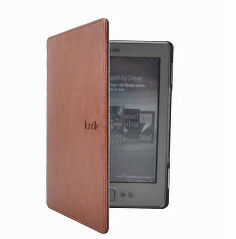 1 unid cubierta de cuero caso para Amazon Kindle 4/5 E-Book Reader 6 