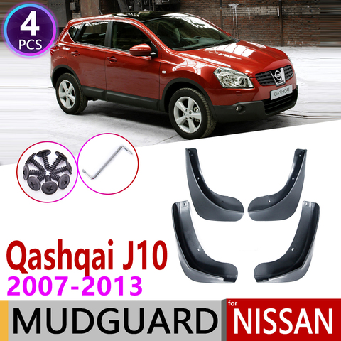 Coche de guardabarros para Nissan Qashqai J10 2007, 2008, 2009, 2010, 2011, 2012, 2013 guardabarros guardia Splash solapa guardabarros accesorios ► Foto 1/6