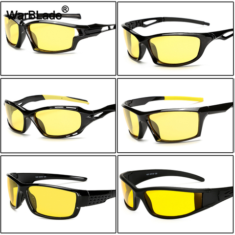 WBL-gafas de sol polarizadas con protección UV400 para Conductor, lentes de visión nocturna, antideslumbrantes, de conducción, amarillas ► Foto 1/6