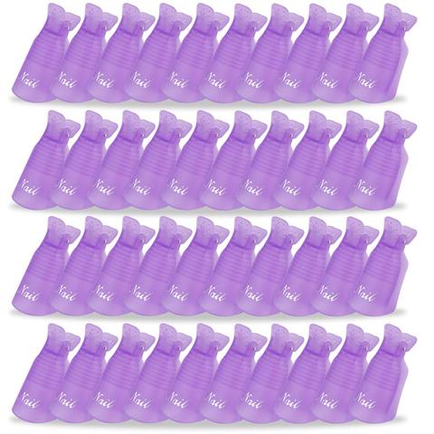 Pinzas de plástico para uñas, 10 Uds. De tapa para esmalte de uñas de Gel UV, conjunto de herramientas para manicura de dedos ► Foto 1/6