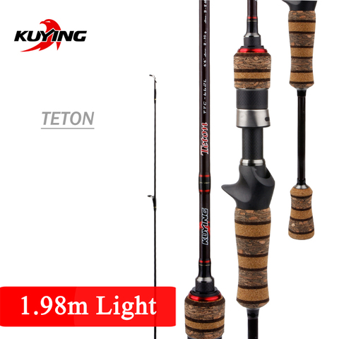 KUYING-caña de pescar Teton L Light 1,98 m 6 '6 
