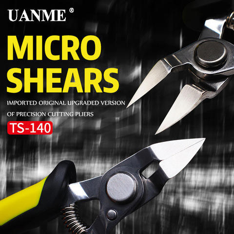 UANME-TS-140 de corte redondo de 5 pulgadas, alicates de corte excelente, diseño de resorte de fuerza trasera, micro tijeras ► Foto 1/5