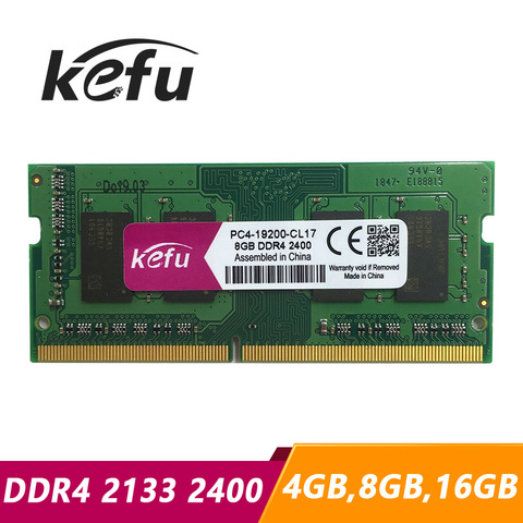 Kefu-memoria Ram DDR4 para portátil, 8GB, 16GB, 4GB, 2133 Mhz, 2400 Mhz, 2133 Mhz, 8GB, 16GB, sodimm, 4G, 8G, 16G ► Foto 1/1