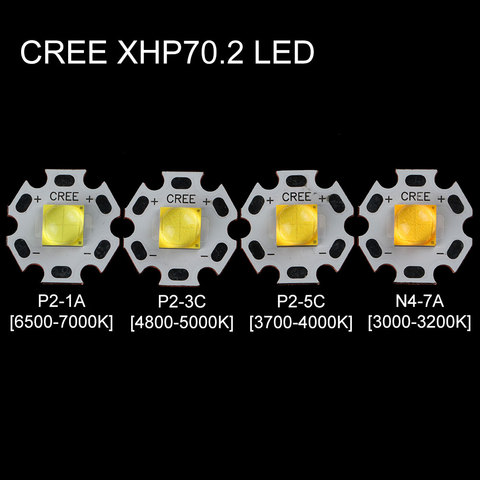 CREE XHP70.2 LED con 6V 20mm DTP tablero de cobre ► Foto 1/4