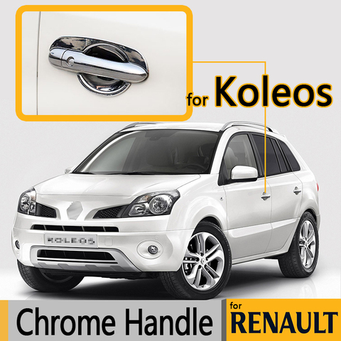 Para Renault Koleos lujoso cubiertas de manijas de puerta cromadas 2007-2015 accesorios Set de molduras de 4 Uds estilo de coche 2009, 2010, 2013, 2014 ► Foto 1/6