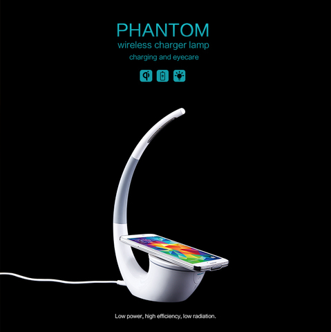 Cargador inalámbrico de alta tecnología Nillkin Phantom lámpara de mesa inalámbrico Life Eyecare cargador de energía para teléfono xiaomi mi 9 S10 S10E ► Foto 1/6