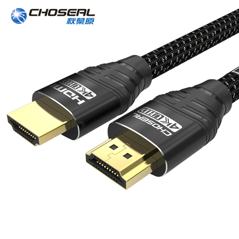 CHOSEAL HDMI 4K-compati Cable de alta velocidad 18Gbps 3D 4K * 2K 60Hz compatible con HDMI Cable para Apple TV UHD Blu-ray Xbox PS4/3 PC ► Foto 1/1