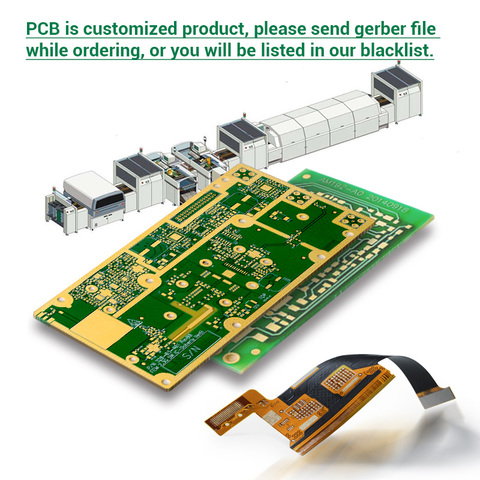 Placa de prototipado PCB de doble cara de precios bajos Placa de prototipado pcb placa de circuito impreso asequible fabricante de PCB pay link1 ► Foto 1/6