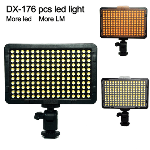 Cámara HD 176 Leds LED cámara de vídeo para CANON para NIKON DSLR Cámara videocámara envío gratis ► Foto 1/1