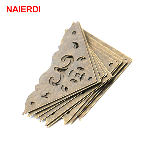 NAIERDI-caja de joyería para álbum de recortes, soporte de esquina de bronce, accesorios de marco, cuaderno, menú, esquina, Protector decorativo, 10 Uds. ► Foto 1/6