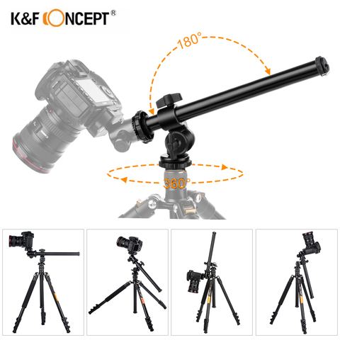 K & F Concept-columna giratoria de aleación de magnesio, centro de rotación de 360 grados con sistema de bloqueo, compatible con todos los trípodes ► Foto 1/6