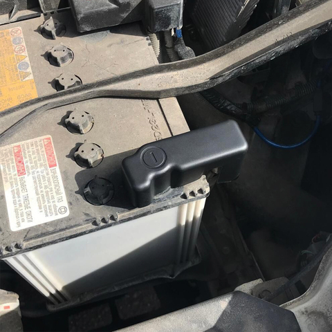 Batería de coche cubierta de Clip para Toyota Vios Yaris Belta VITZ XP90 XP130 2006-2022 batería electrodo negativo Protector de la cubierta ► Foto 1/6