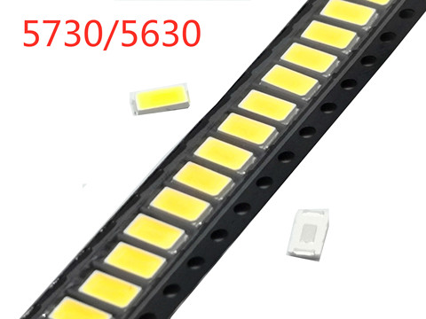 Diodo SMD 100 blanco, 5730 Uds., SMD5730, 0,5 W, LED 5630, 3000K, 4000K, 6000k, 9500k, Chip superbrillante, 150mA, PCB, diodo emisor SMT ► Foto 1/2