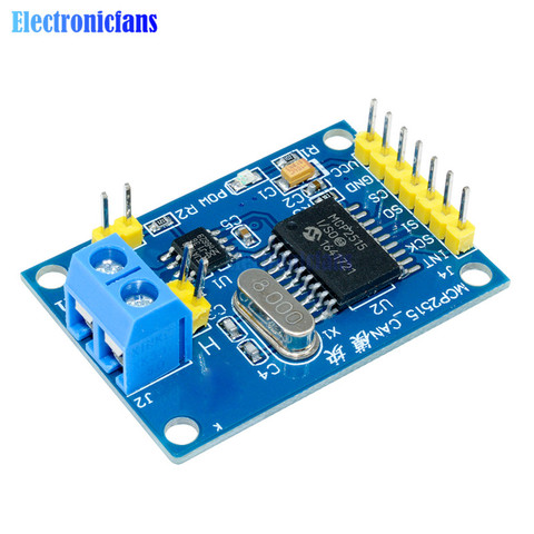 Módulo de Bus CAN MCP2515 TJA1050, receptor SPI, controlador para 51 MCU, brazo para Arduino DC 5V SPI, resistencias de Control de interfaz ► Foto 1/6