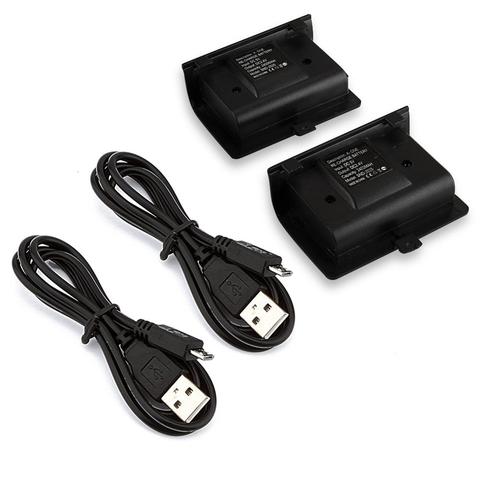 Batería de repuesto recargable de 2400mAh para XBOX One, batería con Cable de carga USB, Kit de carga para mando de Xbox one, 2 uds. ► Foto 1/1