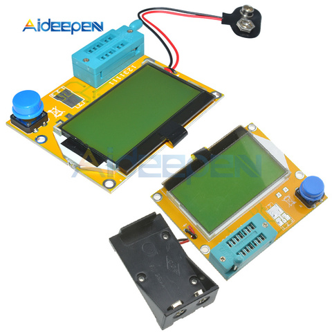 LCR-T4 LCD, comprobador de transistores, medidor Digital, medidor de diodo, triodo de capacitancia, medidor ESR, batería M328 para MOSFET/JFET/PNP/NPN L/C/R1 ► Foto 1/6