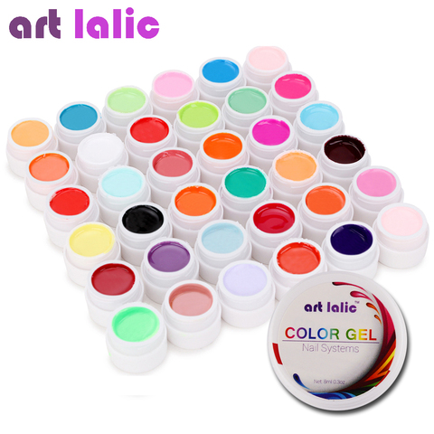 Artlalic 36 colores UV Gel Set puro Color de la cubierta decoración para uñas arte consejos extensión de manicura DIY herramientas ► Foto 1/3