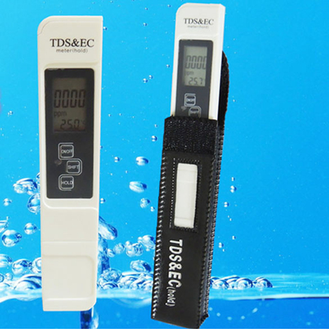 Medidor Digital TDS EC 3 en 1, medidor de temperatura LCD TDS y EC 0-5000ppm 9990us/cm TDS, conductividad, herramientas de calidad de líquido de agua ► Foto 1/6