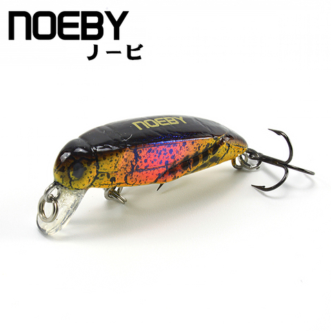 NOEBY-Cebo de insectos artificiales, señuelo de Pesca de hundimiento de 37mm/2g 0-0,3 m, triple gancho VMC Leurre Dur Peche Isca Artificial para Pesca Souple ► Foto 1/6