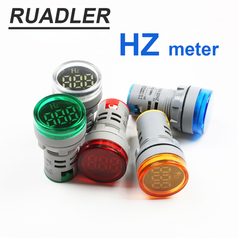 Medidor de Hertz eléctrico con pantalla Digital, medidor de frecuencia, luz indicadora, medidor de CA, medidor rojo, 0-99Hz, verde y blanco ► Foto 1/6