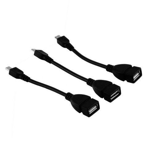 3x USB 2,0 A hembra A Micro B macho convertidor adaptador OTG Cable para teléfono inteligente, venta al por mayor, triangulación de envío ► Foto 1/3