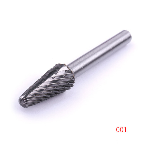 Fresa rotativa de doble corte de carburo de tungsteno, vástago de 6mm, cabeza de 10mm, accesorios Dremel, herramienta eléctrica de molienda metalúrgica, 1 ud. ► Foto 1/1