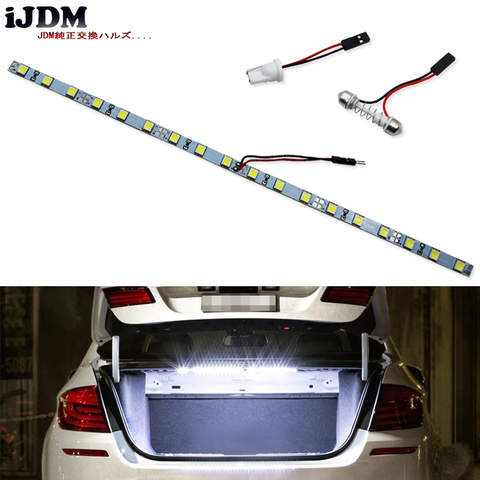 Tira de luz LED iJDM18-SMD-5050 T10 W5W para el área de carga del maletero del coche o la iluminación Interior, azul hielo/6000 K xenón Blanco/azul, 12V ► Foto 1/6