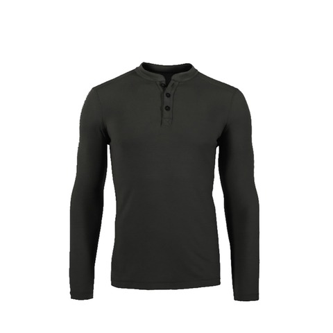 Huntsman Henley-Jersey de lana de Merino para hombre, 100%, capa Base, manga larga, parte superior media, térmica, cálida, estilo TAD ► Foto 1/6