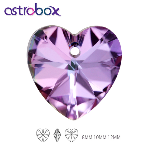 Encantadora forma de corazón colgante de cristal de diamantes de imitación K9 suelto cristal piedras para DIY amor regalo de pendiente de collar de Día de San Valentín ► Foto 1/6