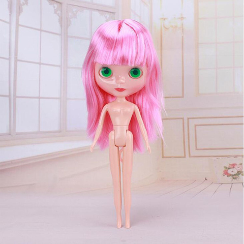 Muñecas articuladas de moda de muñeca Blyth desnuda para niñas, muñecas articuladas de moda de 31cm con pelo de color, juguetes de maquillaje DIY para niñas, 1/6 ► Foto 1/1