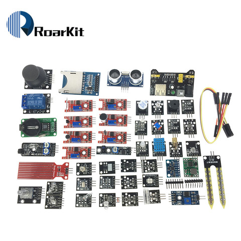 Módulos de sensores para arduino, Kit de iniciación, mejor que el kit de sensor 37 en 1, R3 MEGA2560, 45 en 1 ► Foto 1/6