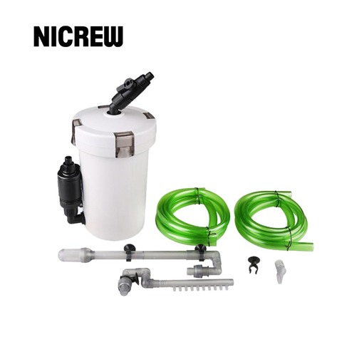 Nicrew-filtro externo para acuario sunsun 602B 603B, filtro cilíndrico ultrasilencioso, cubo de agua, filtros de esponja para acuario de 220V ► Foto 1/6