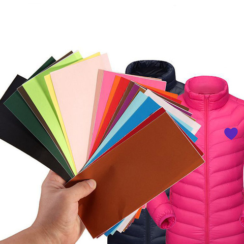 Nylon etiqueta Multicolor paño Patch auto adhesiva a prueba de agua parches para chaqueta al aire tienda reparación DIY materiales de tela ► Foto 1/6