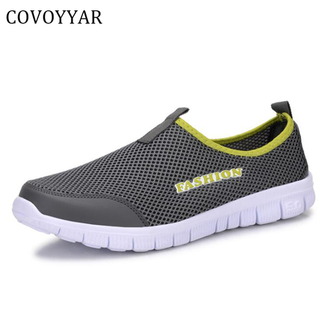 COVOYYAR-zapatos de entrenamiento superligeros para hombre, zapatillas de talla grande 35 ~ 46, Unisex, informales, sin cordones, para primavera y verano ► Foto 1/6