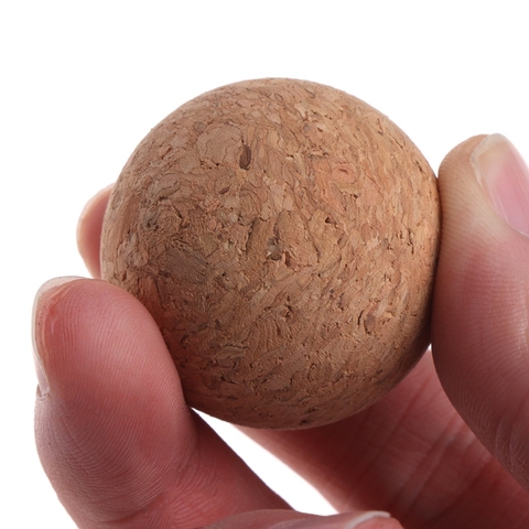 Balón de fútbol de madera maciza, corcho, 36mm, PIE de bebé, Fussball, 1 ud. ► Foto 1/6