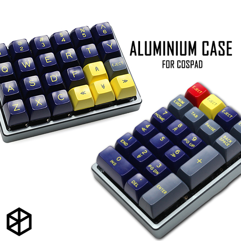 Funda de aluminio anodizado para teclado personalizado cospad xd24, funda de doble uso con patas cónicas de aluminio CNC ► Foto 1/6