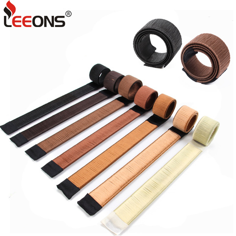 Leeons-herramientas para el cabello trenzado francés Diy, moño mágico para hacer moños, accesorios para el cabello, esponja giratoria dona, moño marrón ► Foto 1/6