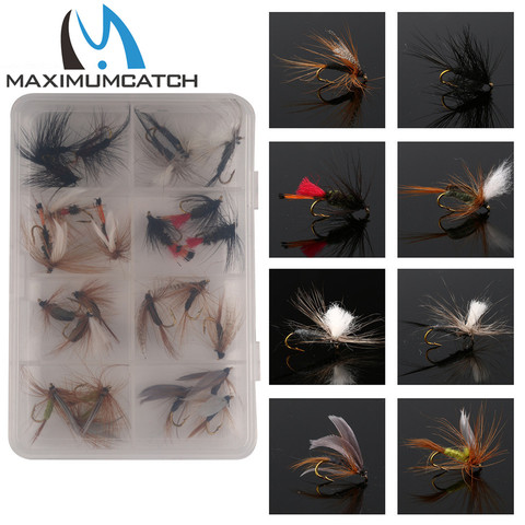 Maximumcatch-Juego de 24 unidades de señuelo de plumas, anzuelos de pesca, moscas ► Foto 1/6