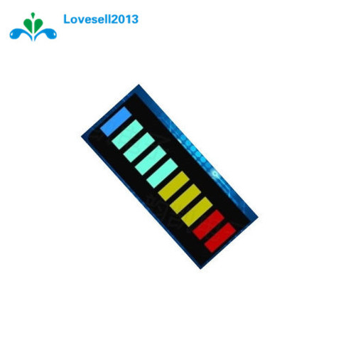 2 unids/lote 10 segmentos Color Barra de LED pantalla de luz Ultra brillante rojo amarillo verde azul (RYGB) Dip DIY ► Foto 1/4