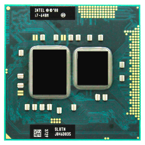 Intel Core i7 640M 2,8 GHz Dual-Core 4M Processeur hembra G1 35W SLBTN ► Foto 1/2