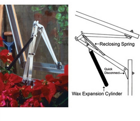 Nuevos productos 2022 herramientas de jardín invernadero resortes dobles automáticos ventilación abridor de ventanas ► Foto 1/6