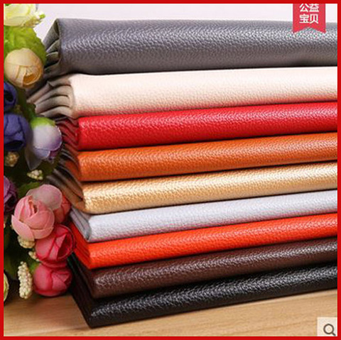 145*100cm de cuero de la PU 1pc de Tela de cuero para coser Artificial Pu sintético de Tela de cuero para sofá de Material de la bolsa ► Foto 1/6