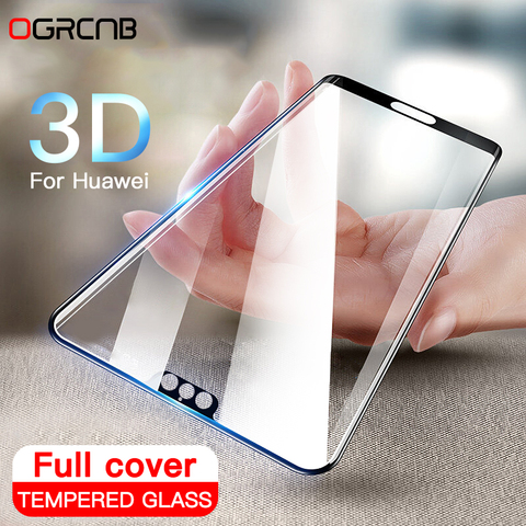 3D la cubierta de vidrio templado para Huawei P20 Pro P10 Lite Plus Protector de pantalla para Huawei P20 Honor 10 Protección de vidrio ► Foto 1/6