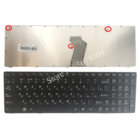 Teclado ruso para ordenador portátil, para IBM LENOVO Ideapad G575 G570 Z560 Z560A Z560G Z565 G570AH G570G G575AC G575AL G575GL RU ► Foto 1/5