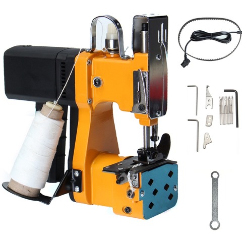 Máquina de coser eléctrica, máquina de coser overlock, máquina de envoltura automática portátil, máquina de sellado tejido industrial, GK9-890 ► Foto 1/6