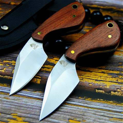 PEGASI D2 acero japonés espejo cuchillo, 60hrc tratamiento térmico al vacío afilado camping caza cuchillo serie (estilo samurai) cuchillo de chef ► Foto 1/6