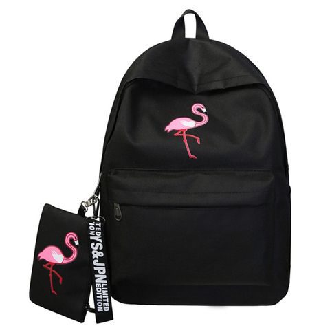 Mochila de marca de mochilas para mujer Simple con estampado de flamencos para niñas adolescentes mochilas escolares Mochila 2022 ► Foto 1/6