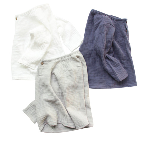 Camisetas de verano de lino para bebés, ropa de algodón cómoda, 80-130cm de altura, 2022 ► Foto 1/6