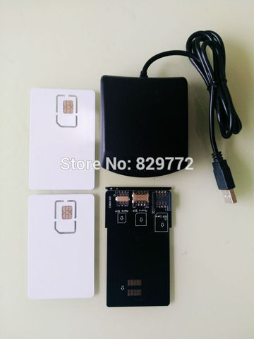 LTE 4G WCDMA SIM USIM seguro lector de tarjetas escritor herramienta programador con unids 2 PCs LTE blanco USIM tarjeta 1 PCs convertidor unids de tarjeta SIM ► Foto 1/4